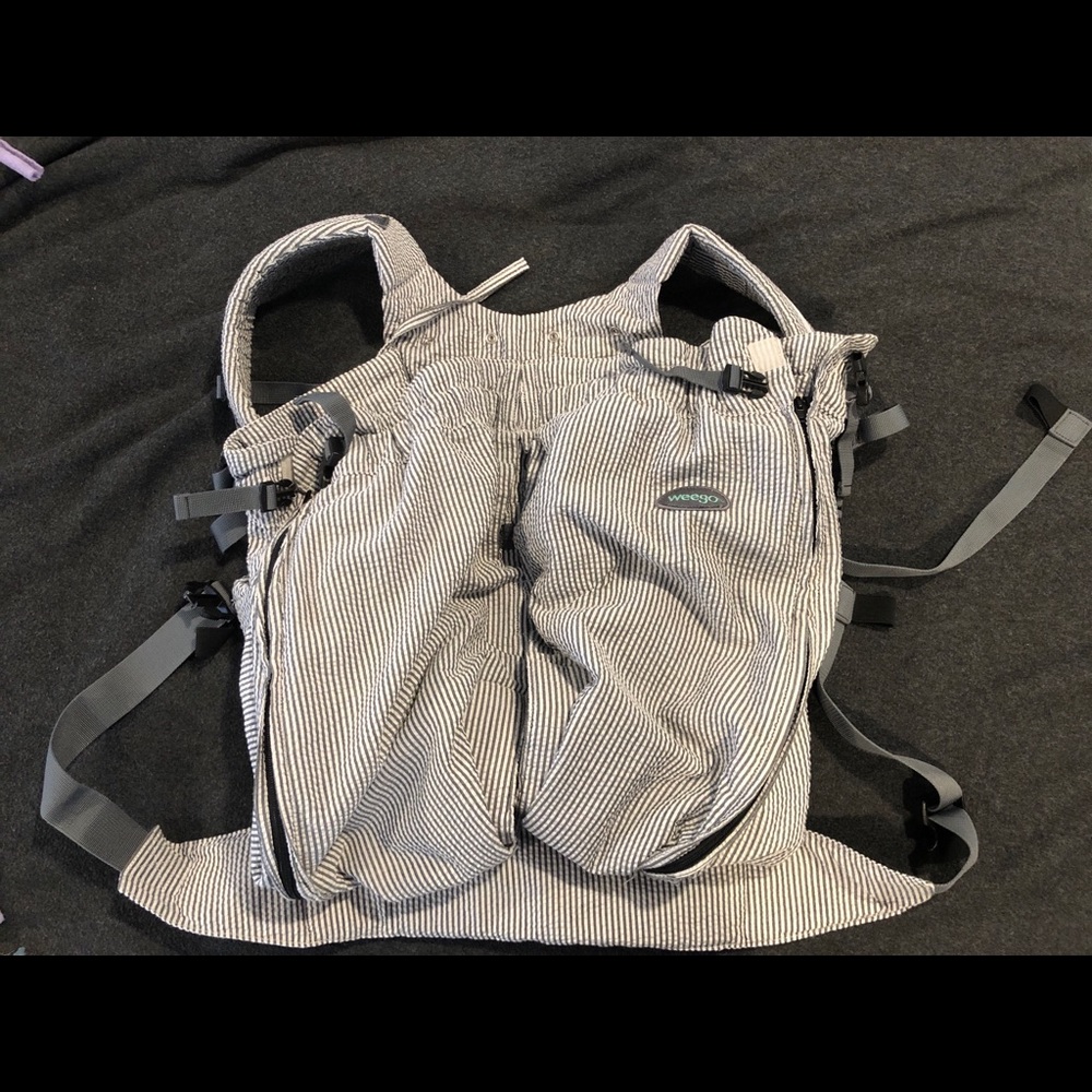 Twin Weego - grey and white striped